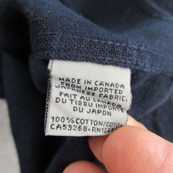 Naked & Famous Mens Rain kimono Regular Shirt. Tagged M but must have shrunk - Picture 5 of 9